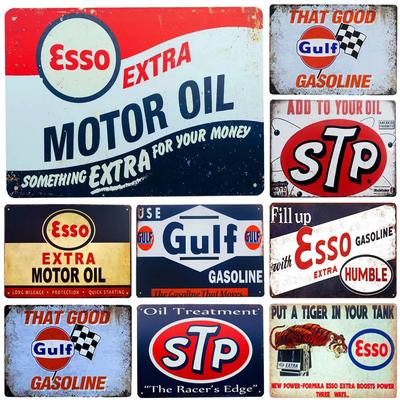 Metal Tin Signs Extra Motor Oil Wall Decoration Plaque Vintage Art Poster Iron Painting for Man Cave Home Cafe Garden Club Ba
