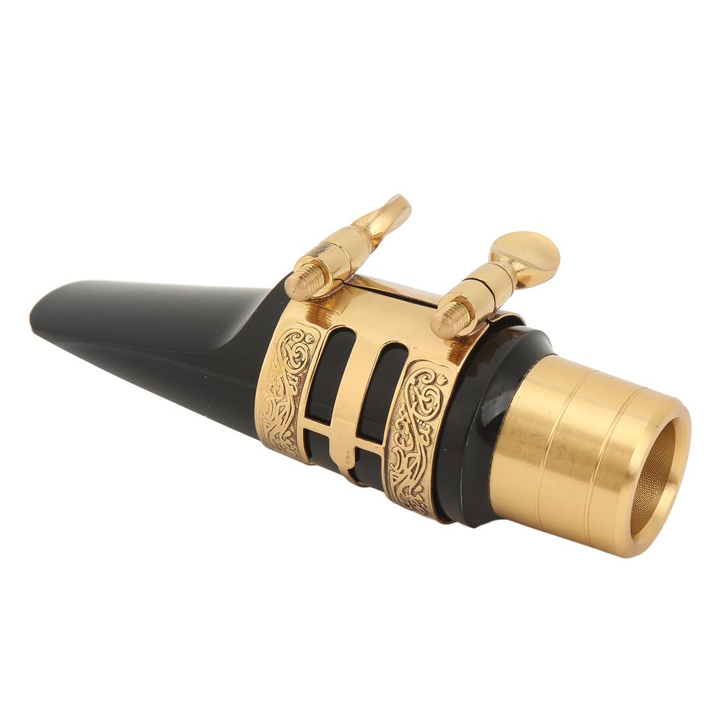 Alto Sax Mouthpiece Kit with Cap Ligature Metal Brass Saxophone Accessories for Professionals Beginners