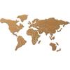 LIFKOME World Map Cork Board, 27.6" X 15.7", Self-Adhesive Pin Board for Wall Hanging DIY Decor for Home Office School