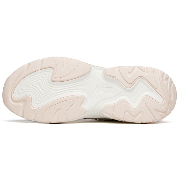 Anta Kanin 4.0 Bekväma Sport Casual Låga Löparskor Dam Sneaker Vit Rosa 122218885-1