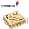 Creative Interactive Cat Puzzle Box Funny Detachable Cat Exercise Bell Maze Box with Feather and Balls Cat Maze Toys