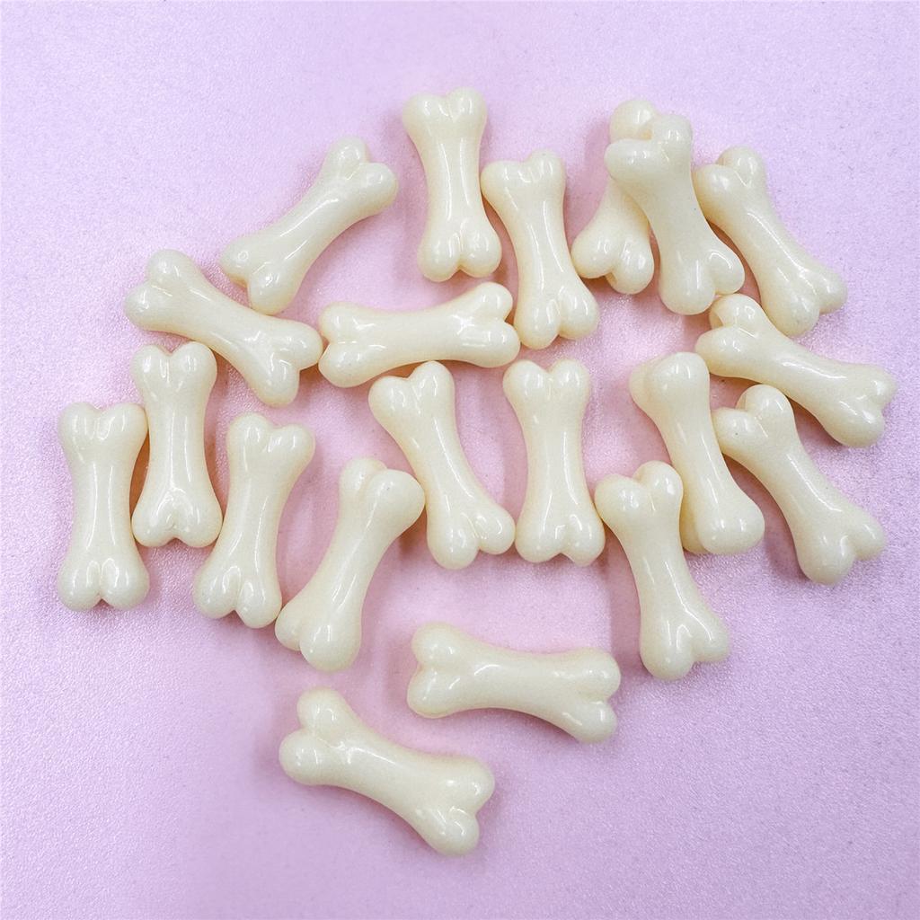 20Pcs 8.6*20mm New Hot Candy Color  Bones Acrylic Beads For Jewelry Making Handmade Materials