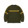 Striped Knit L S Top oLive