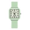 Ruban Silicone Lumineux Couleur Bonbon Étudiant Créatif Petit Sucre Cube Haute Valeur Niche Étanche Montre à Quartz
