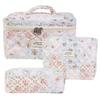 Lightweight Printed Travel Makeup Bag - Large Capacity Coin Purse & Brush Storage