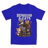 Herren Damen Dungeon Dragon Katzen T-Shirt Bekleidung Kawaii Katze Reine Baumwolle T-Shirt Kleidung Lustiges T-Shirt Alle Jahreszeiten