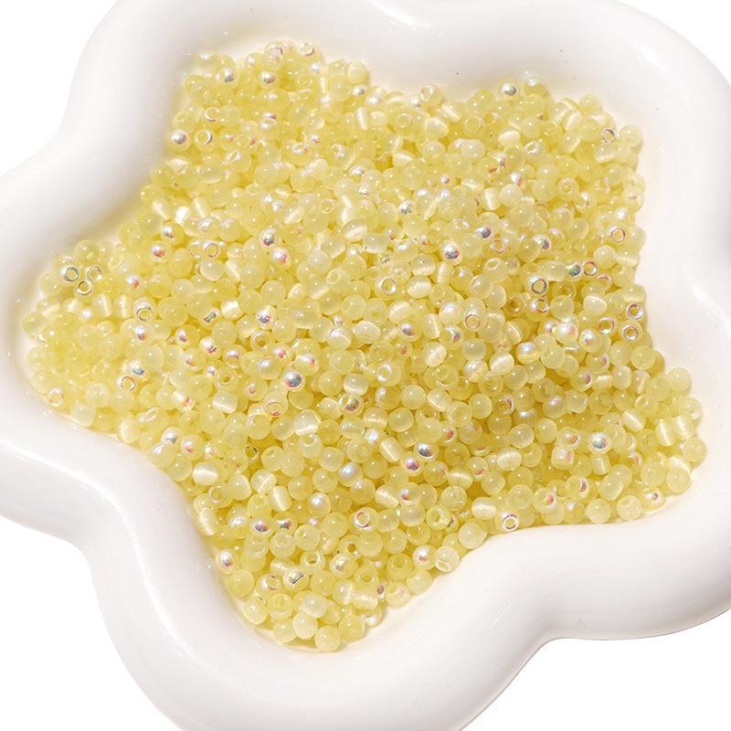 10g Aurora Cat Eye Glass Seed Beads: High-Quality DIY Beading Accessories for Handmade Bracelets