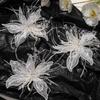 Feather Pearl DIY Sewing Decals Twisted Wire Studded Patch Embroidery Patch Corsage Accessory