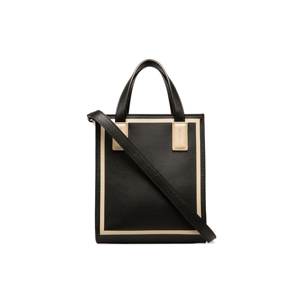 Bally Crystalia 16 Zipper Closure Calfskin Tote Bag Shopping Bag Handbag Mini Women Tote Black 6301557