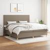 Maison Exclusive - Lattenrost mit Matratze Taupe 200x200 cm Stoff