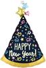 Balon Foliowy Sylwester Happy New Year 92X60Cm
