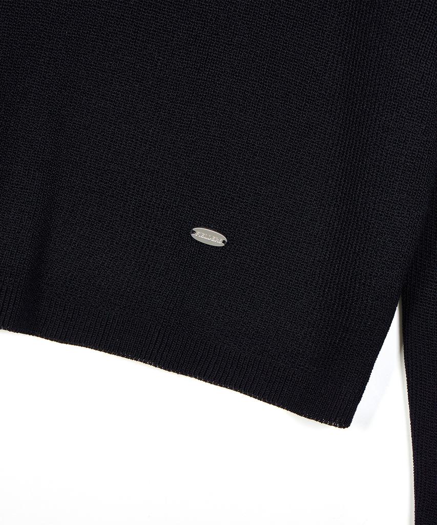 Pildeoseu See-Through Loose Fit Knit Black