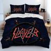 Slayer Heavy Metal Band Music Comforter Bedding Set,Duvet Cover Bed Set Quilt Cover Pillowcase,King Queen Size Bedding Set Gift Tool