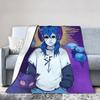 Sally Face Sal Fisher SF Plüschdecken Spiel Gothic Kreative Überwurfdecken für Zuhause 150*125cm Ultra-Weich