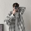 Autumn Checkered Shirt Men's Long Sleeved Ins Hong Kong Style Cool Casual Shirt