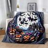 1 Stück Fledermaus Hexe Kürbis Halloween Decke Weiche Überwurfdecke für Raumdekoration, Perfekte Geschenkidee, Wohnzimmer, Reise, Camping, Auto Decken