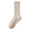 Socks Solid Color Stacking Socks, Seasonal Australian Velvet Warm Home Sleeping Socks, No Hair Loss, Piled Thickened Medium Tube Socks