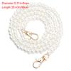 Pearl Belt Accessories Bags Handbag Handles Long Beaded Chain Pearl Strap DIY Purse Replacement