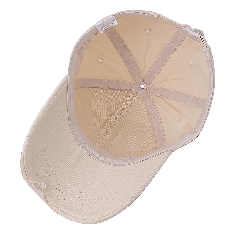 New Washed Cotton Retro Distressed Style Cap High Quality Baseball Cap Women Dopamine Cap Outdoor Hats