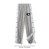 Owen's Same Style Button-Up Pants for Training, Basketball Pants with Full Button Closure, Breathable, Quick-Dry, Mid-Waist Drawstring Sports Long