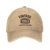 Vintage Baseball Cap Snapback Hoed 60 Jaar Oud Vintage 1963 Zomer Cap Hoeden Gelimiteerde Editie 60e Verjaardag Denim Casquette Gorras
