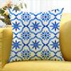 For Turkish Tile Watercolor Painting World Various Sizes Square Pillow Case For Car Home Bedchamber Decor