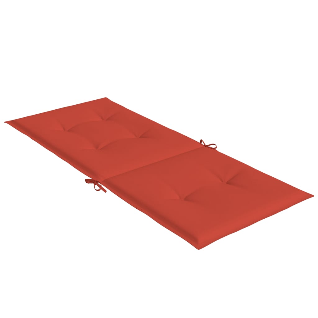 High Back Seat Cushions 6 pcs. Melange Red 120 x 50 x 4 cm Fabric