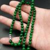 Jadeiet Jade Ganqing Dames Helgroen Rond Kralen Ketting