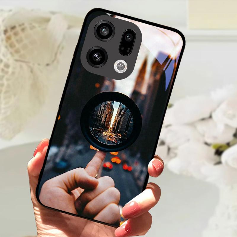 For OPPO Find X9 Pro Case FindX9 PLJ110 Tempered Glass Protective Back Cover For OPPO Find X 9 X9Pro Phone Shell Bumper Fundas