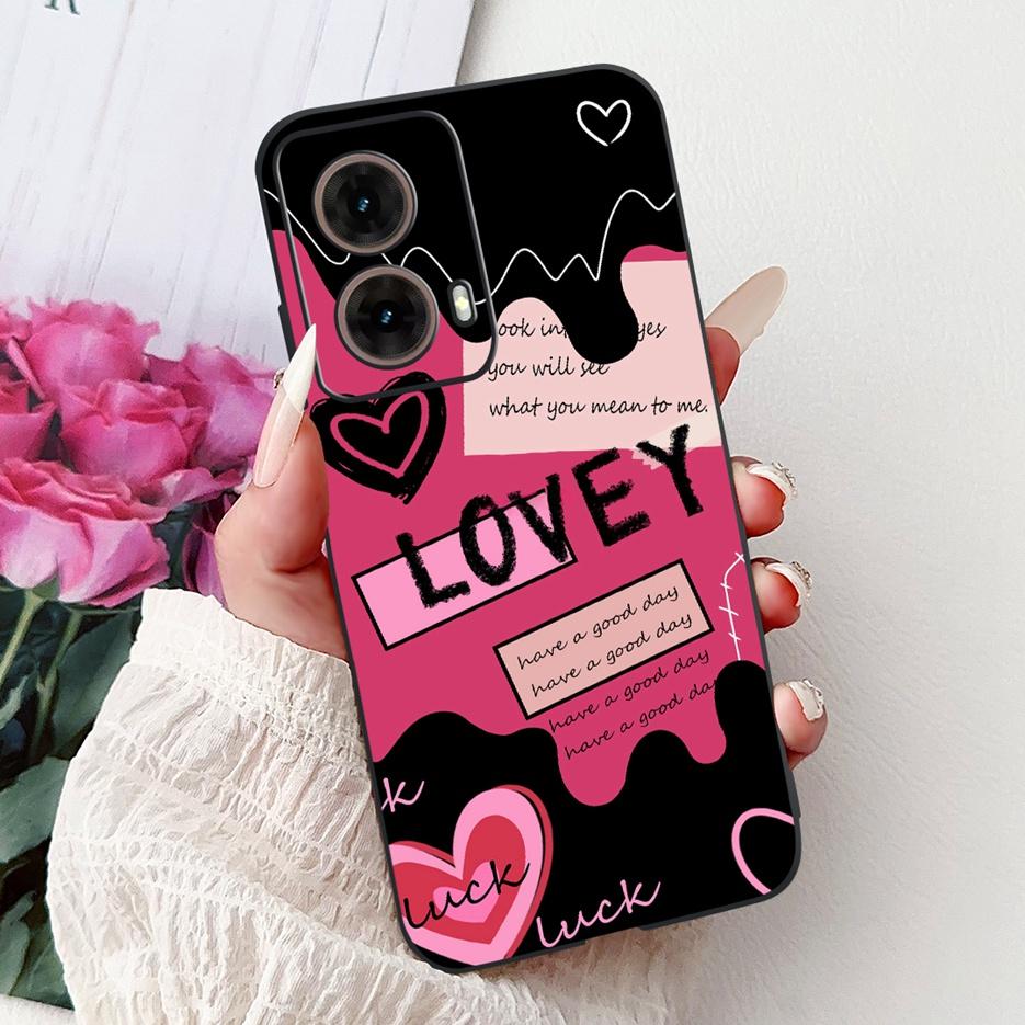 For Motorola Moto G85 5G Case XT2427-3 Luxury Painted Cover Soft TPU Phone Case For Motorola Moto G35 G 55 MotoG55 MotoG85 Shell