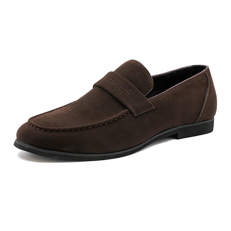 Men Spring Autumn Casual Loafers Leather Casual Nubuck Suede Loafer Shoes Mens Soft Trends Nightclub Man Moccasins Footwear Fashion Flats