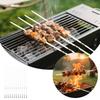Meat Skewers Skewers Barbecue Skewers Skewers Flat Skewers Barbecue Utensils (12 Piece Set) Hot Dog Toaster Stick
