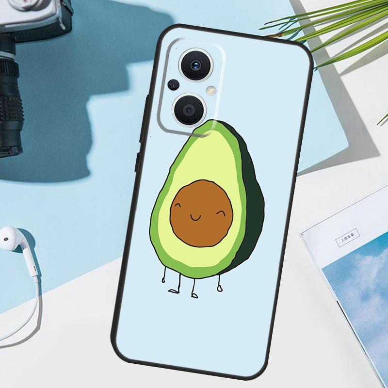 Cute Cartoon Avocado Fitness Cover For OPPO Reno 13 F 10 11 12 14 Pro 11F 12F 14F 7 8 Lite OPPO Find X9 X8 X5 X6 Pro Case