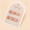 Gradient Amber Gold Foil Removable Nail Stickers - Autumn/Winter Collection