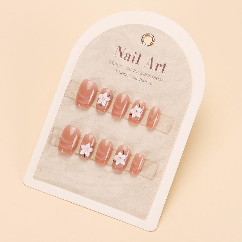 Gradient Amber Gold Foil Removable Nail Stickers - Autumn/Winter Collection