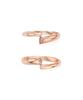 Ost [Set] Hug Me Heart Rose Gold Couple Ring Set