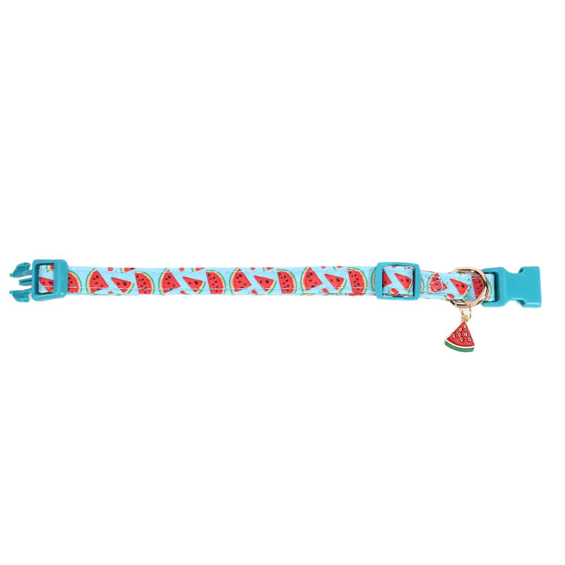 1 PCS Fruit Pattern Pet Dog Collar with Fruit Metal Pendant Do for Cat Puppy Dog