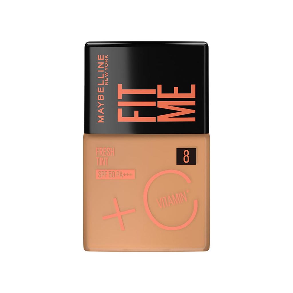 Maybelline New York Fit Me Fresh Liquid Tint With SPF 50 Vitamin C Shade 08, Natural Coverage Skin Tint 30ml