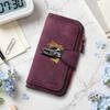 Vintage Car Print Long Wallet Multi Card Slot Clasp Purse Portable PU Leather Casual Daily Handbag for Men 