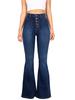 2025 European & American Women's High Waist Slim Flared Jeans