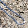 DEFINIERE ANDERES 2. Nachbestellung_PERLEN Glasperlen Halskette (blau)