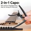 Universal Guitar Tunings Clamp Quick Change Guitar Capo Clip Nonslip Tone Clip for Acoustics, Folk, Electric Guitar