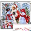 5D-Diamantgemälde zum Selbermachen, Weihnachtsbaum, Weihnachtsmann, Schneemann, Kreuzstich, voller Diamant-Stickerei, Mosaik