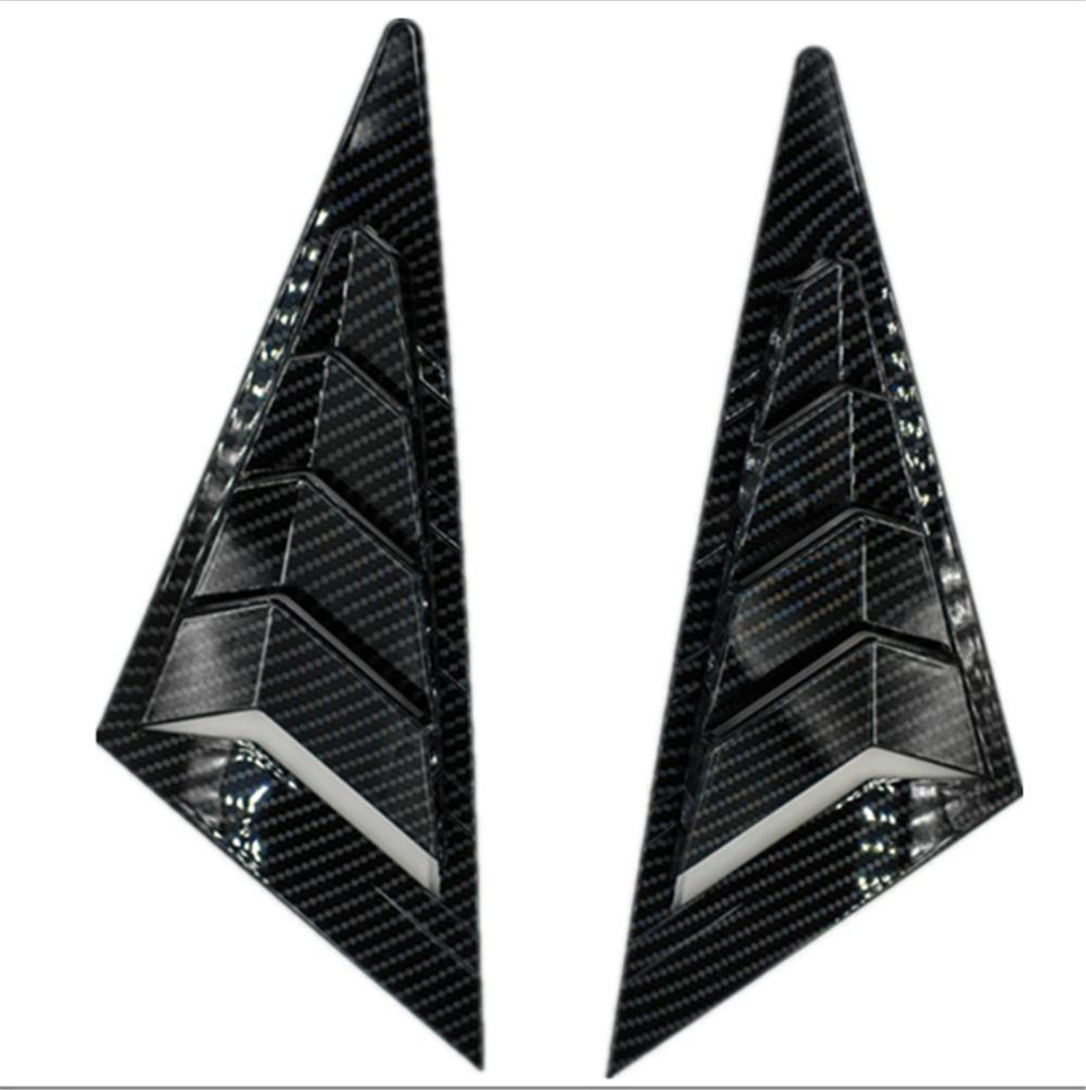 2Pcs New Side Front Quarter Window Louver Shutter Trim For Honda Civic 2006-2011