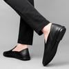 Fashion New Mens Loafers Men Genuine Leather Slip On Shoes Fashion Male Comfortable Driving Shoe Lightweight Men's Business Casual Shoes