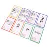 50 Pcs Music Flash Cards Color Coded Double Sided Piano Note Flash Cards for Learning