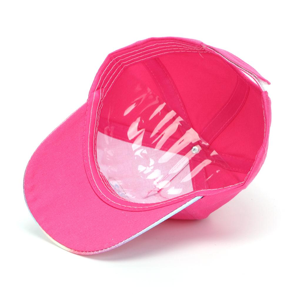 Children's Heart-shaped Sequin Hat Girl's Fashionable Sun-protective Baseball Cap