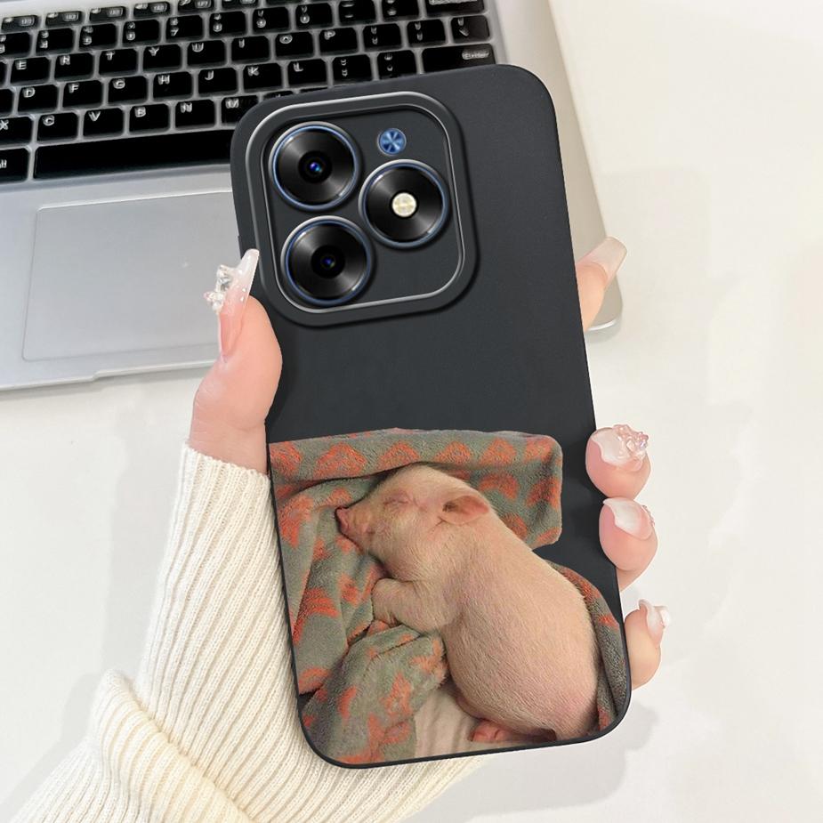 For Tecno Spark 20C Case Spark20 Pro KJ6 Cute Animals Carton Cover Soft TPU Phone Case For Tecno Spark 20 Pro Plus Spark20 Shell