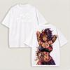 Heißes Anime Hells Paradise Gewaschenes T-Shirt Anime Liebhaber Paare Übergröße Unisex Persönlichkeitskleidung Ganzjahreskleidung Atmungsaktiv