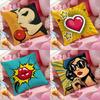 ART Roy Lichtenstein Cushion Cover Pattern Printed Pillowcase for Living Room Sofa Cushion Cover & Bedroom Decor